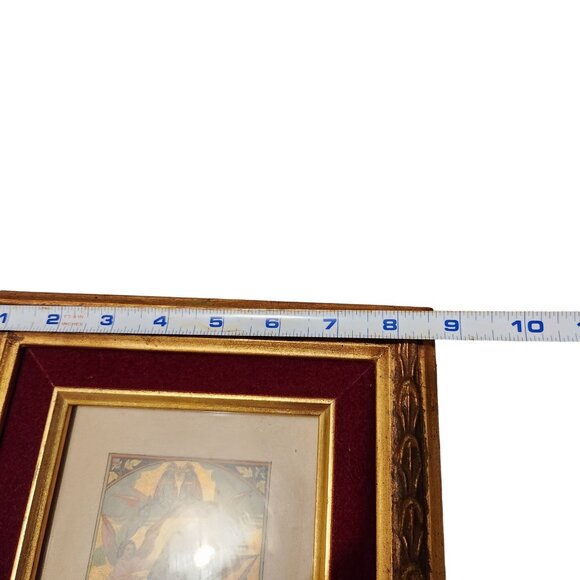 Framed Immaculate Conception Illumination Print With Gold Leaf Details - 10" X 8 - Picture 4 of 9